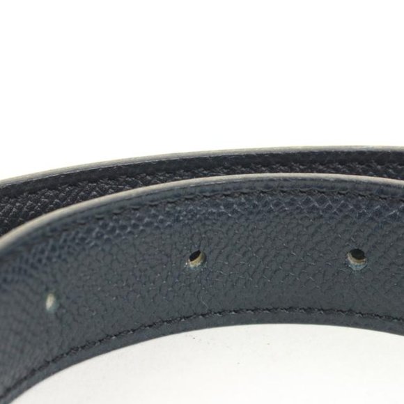 Hermès 24mm Brown x Navy Reveresible H Logo Belt Kit 55h128s